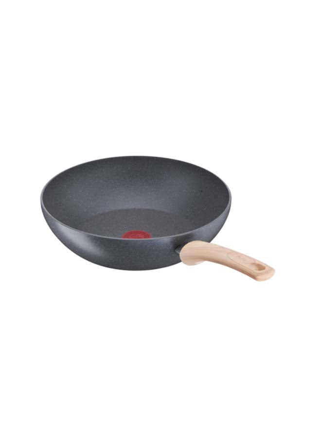 G6 Natural Force Wokpan With Thermo-Spot Aluminium Grey 28cm