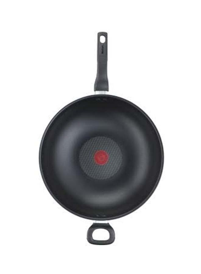 Cook Easy Xl 36 Cm Non-Stick Wokpan With Lid, Aluminium Black 36 cmcm
