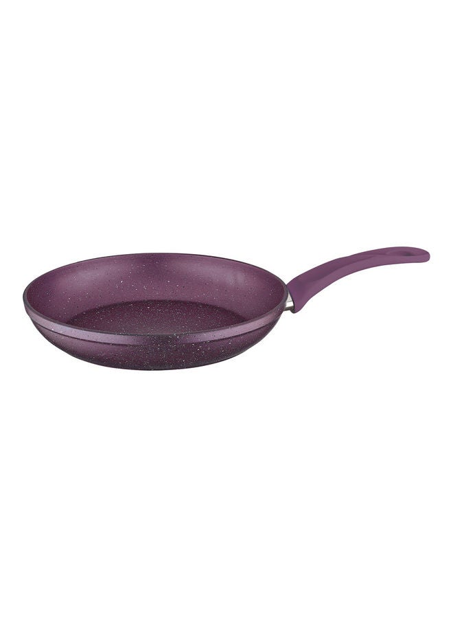 Aluminium Frypan with Durable Granite Coating Purple 28cm