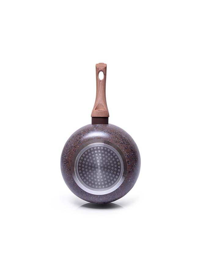 Magic Brown Series Non-Stick Coating Deep Frying Pan With Induction Bottom And Bakelite Handle 28x8.1cm