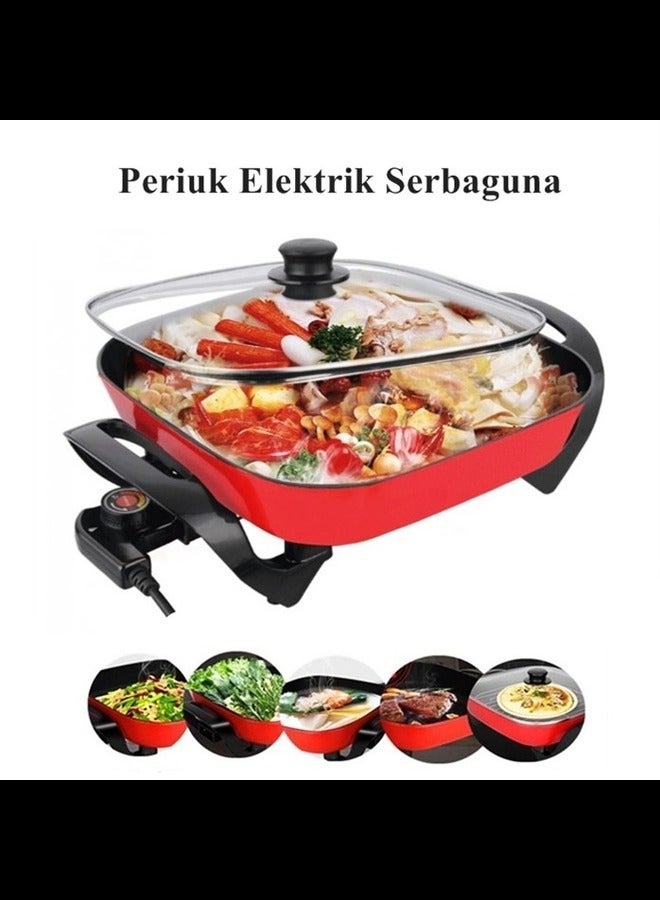 DESSINI Electric Heating Pot Multifunction Non-Stick Grill Frying Hot Pan Cooker