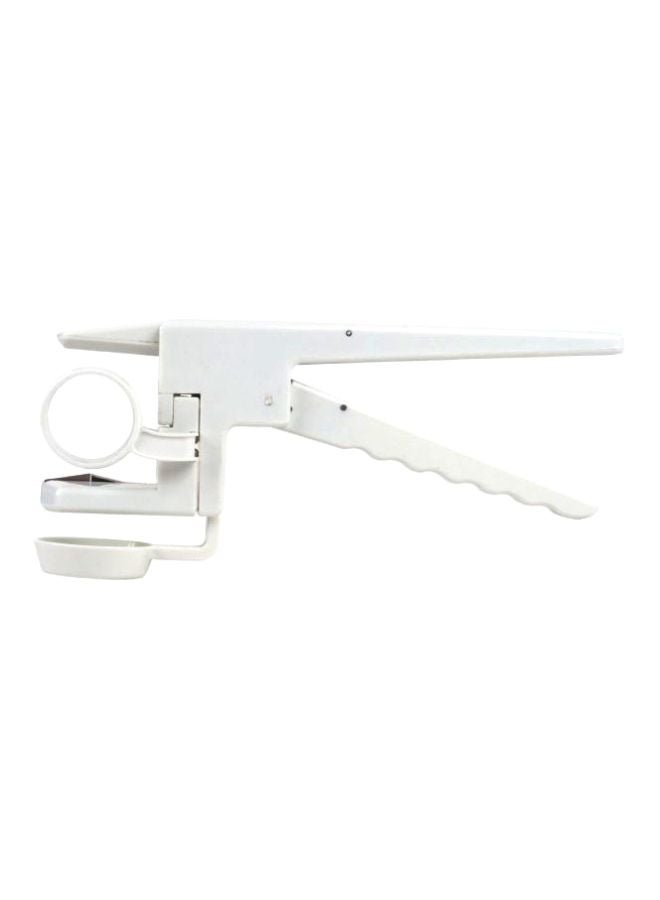 Egg Cracker And Separator Tool White 1.75x3.875x8.5inch