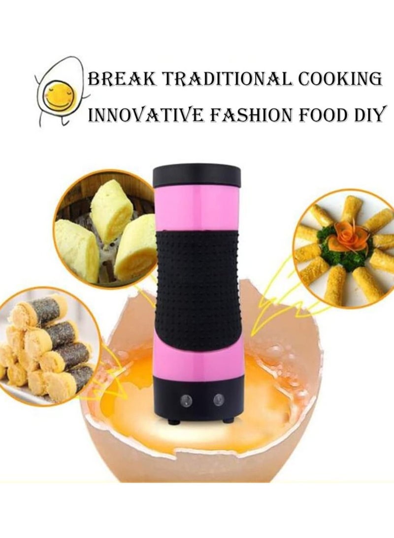 Electric Egg Roll Maker Machine Black/Pink