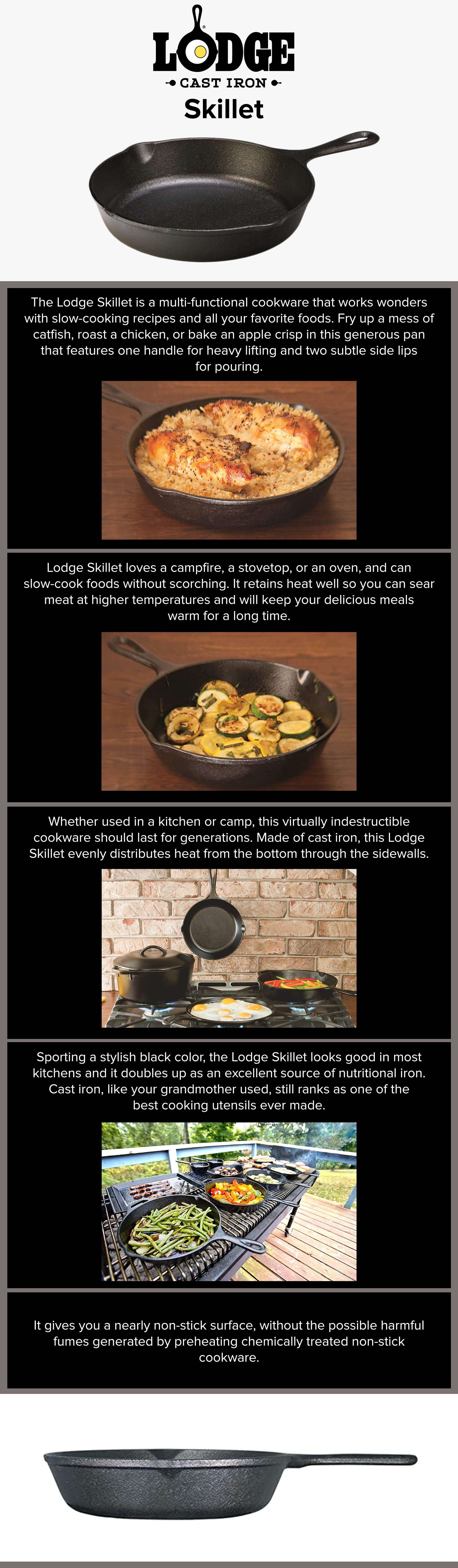 Cast Iron Skillet Black