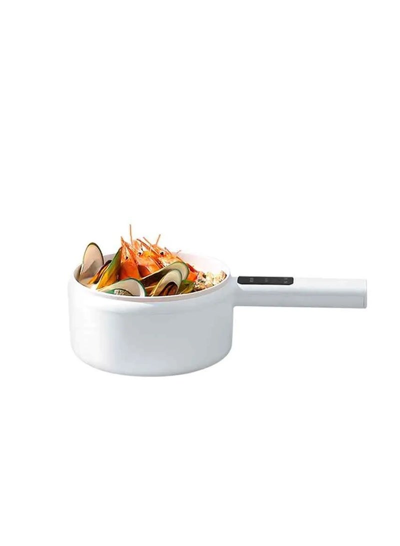 Non-Stick Pan 2L Mini Pot for Steak, Fried Rice, and More With Dual Power Adjustment and Steamer hotpot