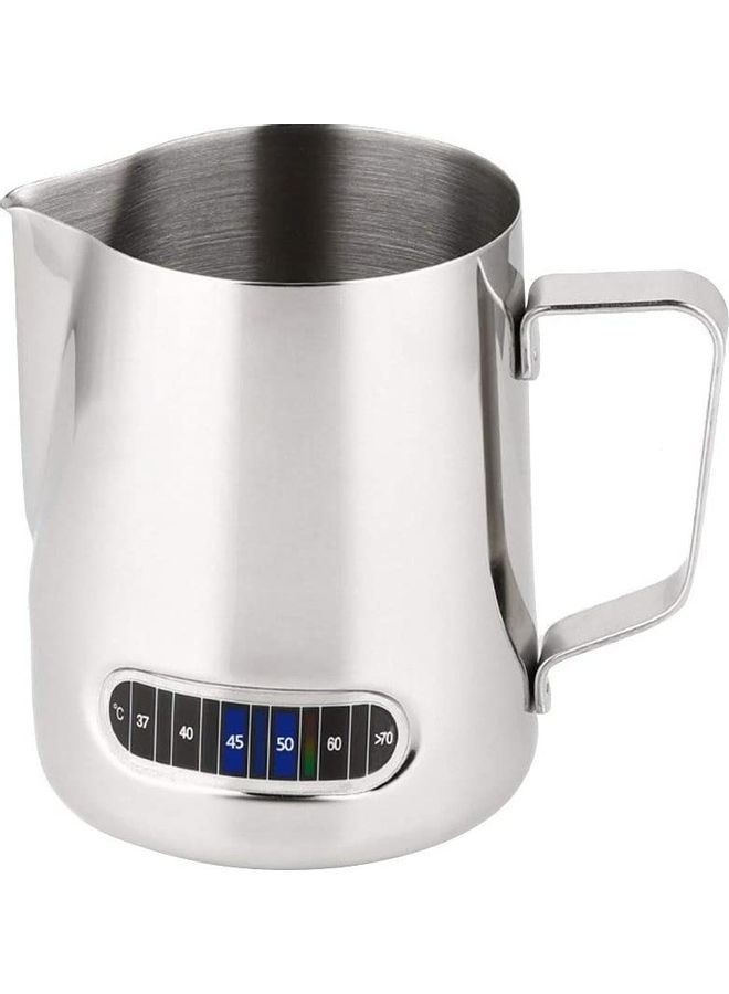 Milk Pitcher Stainless Steel With Thermometer silver 600ml