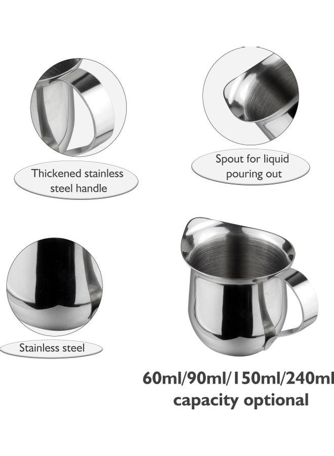 90ML Stainless Steel Milk Frothing Pitcher Silver