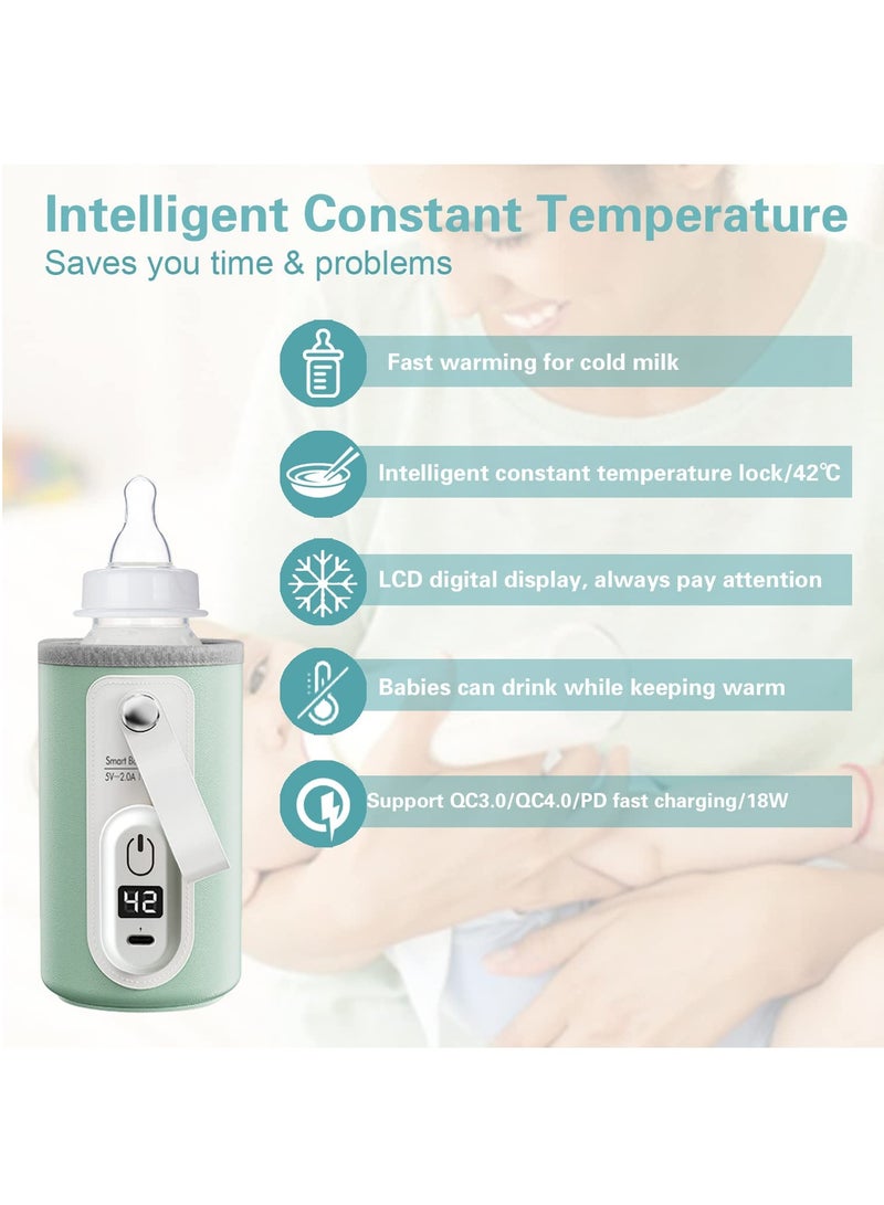 Portable milk heater, USB heater for baby milk bottle (suitable for baby milk bottle)