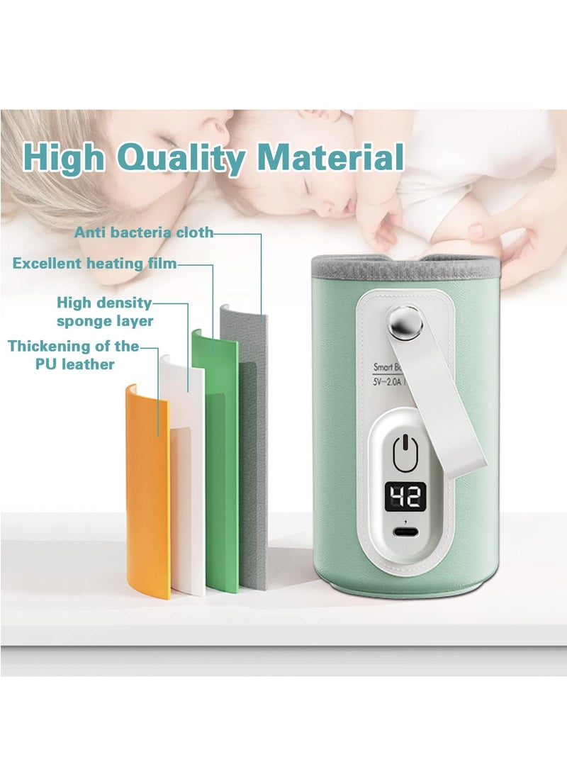 Portable milk heater, USB heater for baby milk bottle (suitable for baby milk bottle)