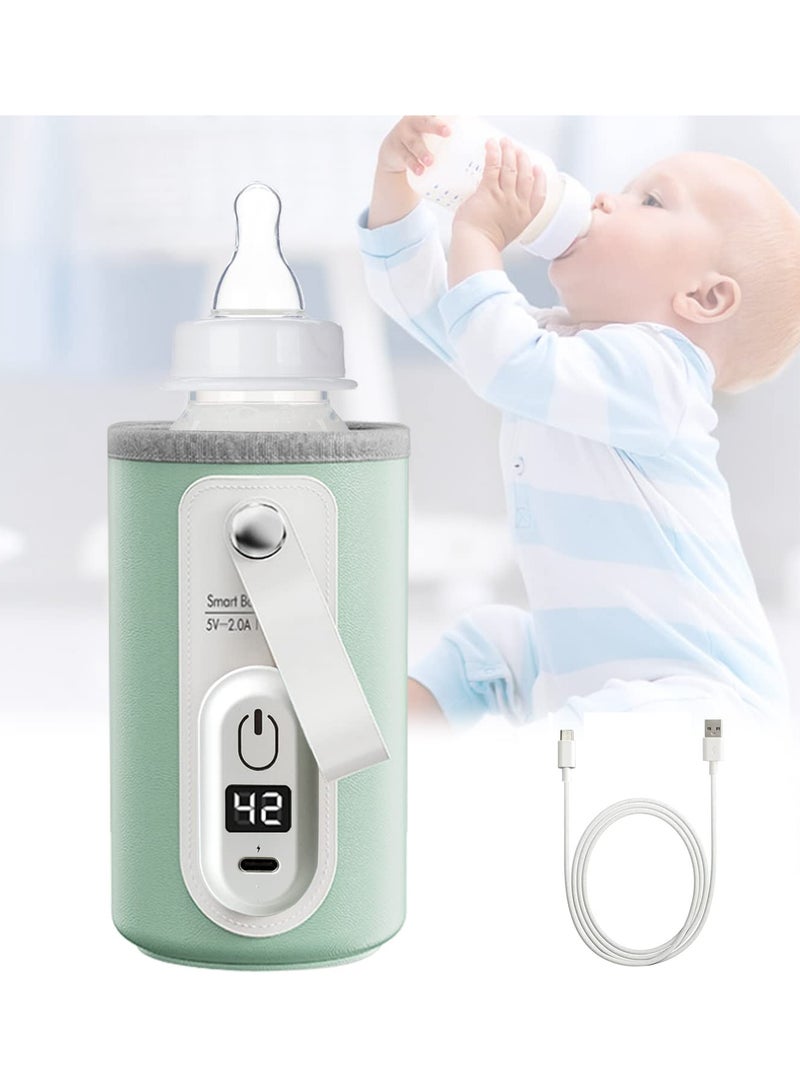 Portable milk heater, USB heater for baby milk bottle (suitable for baby milk bottle)