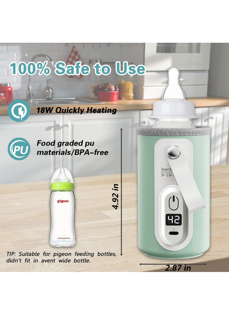 Portable milk heater, USB heater for baby milk bottle (suitable for baby milk bottle)