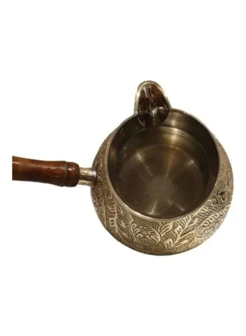 Brass Coffee Warmer With Handle