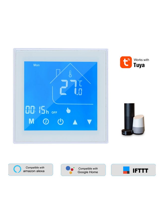 WiFi Smart Thermostat Temperature Controller White 10.5x6.2x9.2cm