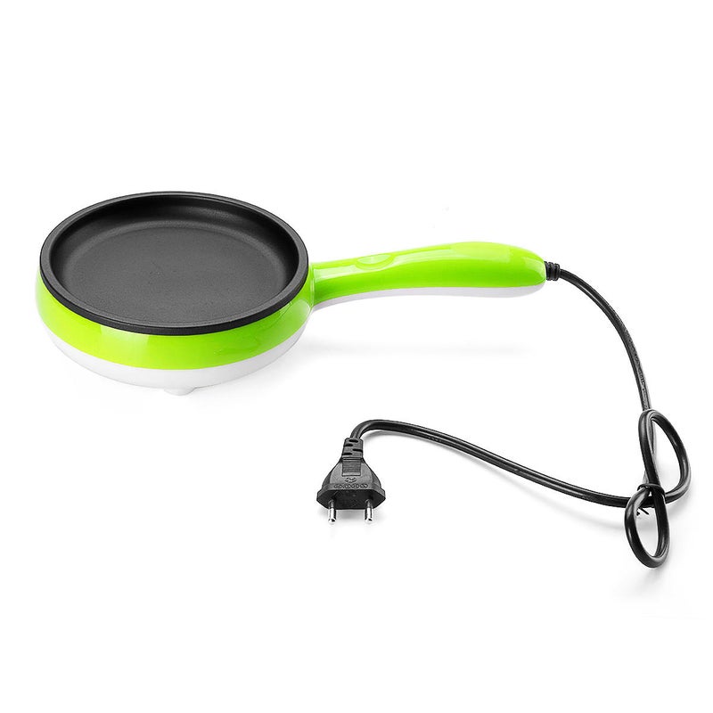 Steam Egg Boiler With Frying Pan Green/White 524grams
