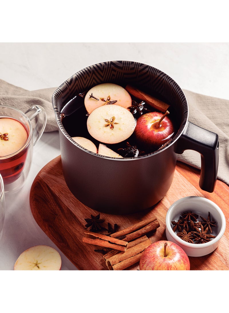 Since 1911,Made in Brazil- Paris Texture 16cm 2.7L Graphite Aluminum Multipurpose Boiler with Interior and Exterior Starflon Max Lead PFOA Free Nonstick Coating