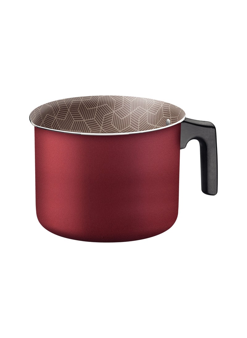 Since 1911,Made in Brazil- Paris 16cm 2.7L Red Aluminum Multipurpose Boiler with Interior and Exterior Starflon Max Red PFOA Free Nonstick Coating