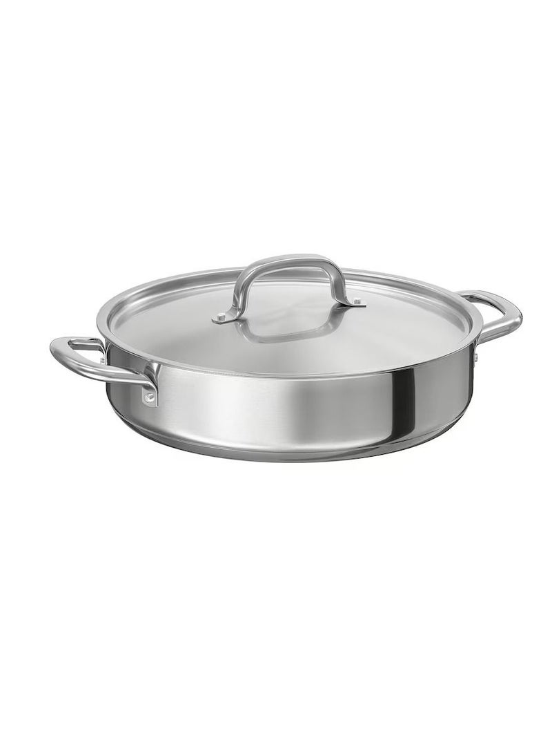 Sauté pan stainless steel 28 cm