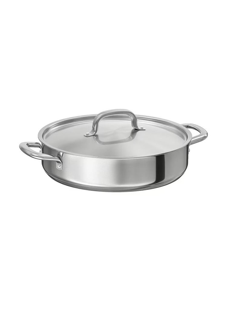 Sauté pan stainless steel 28 cm