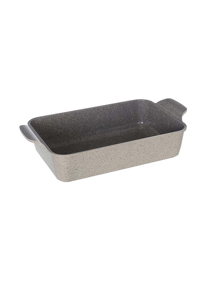 Die-Casted Ovenware Rectangular Warm Marble beige 26cm