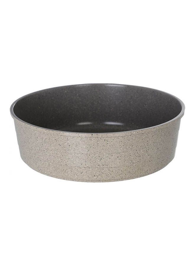 Granite Round Oven Dish Beige 26cm