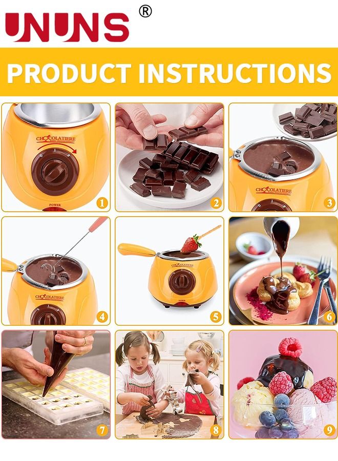 Chocolate Melting Pot,MINI Electric Chocolate Melting Pot,Chocolate Warmer Machine For Milk,Chocolate,Cheese,Butter,Candy