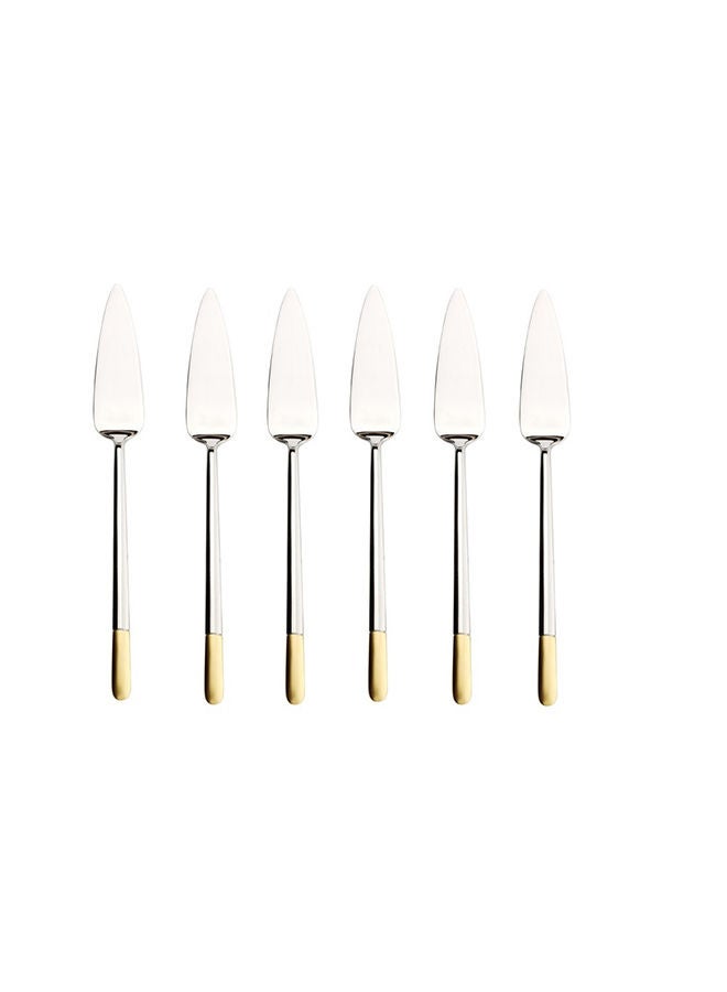 6-Pieces Ella Partgold Plated Fish Knifes