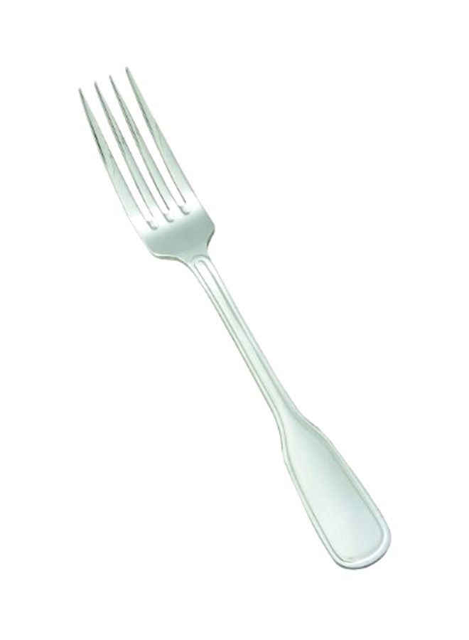 12-Piece Stainless Steel European Table Fork Set Silver 5.13x1inch
