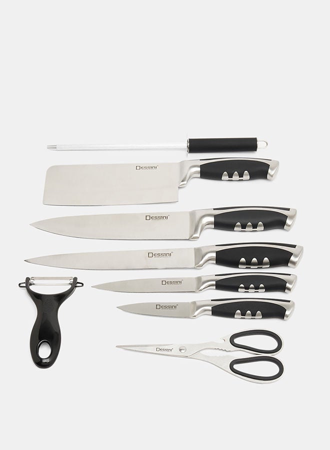Dessini 9-Piece kitchen knife Set With Acrylic Block