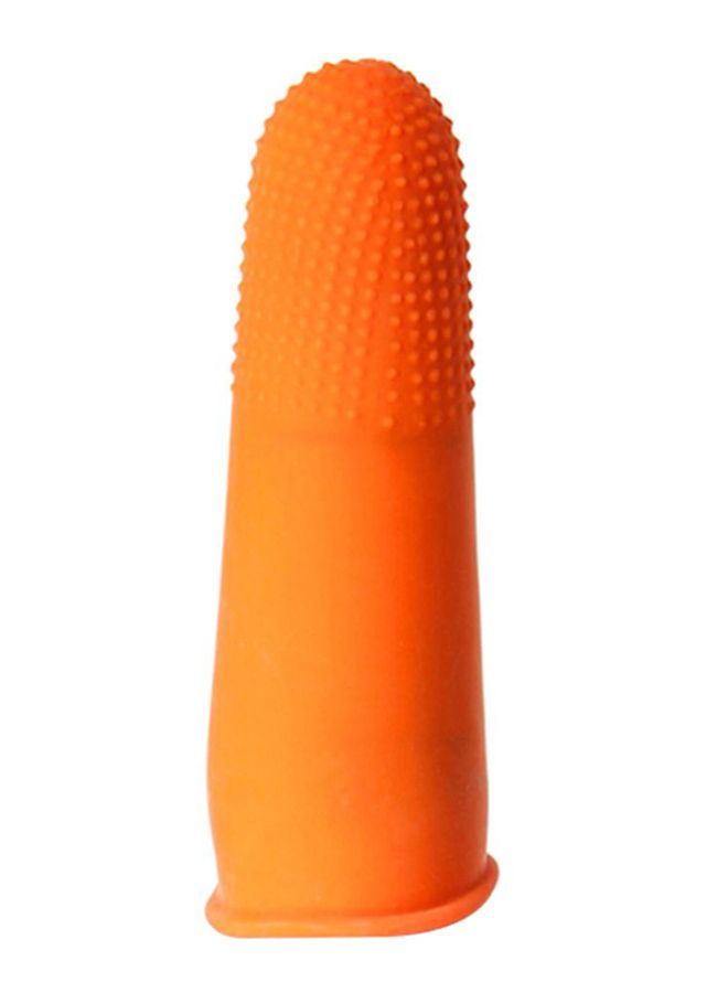 Pick Beans Thumb Blade With Finger Glove Orange 6 x 3cm