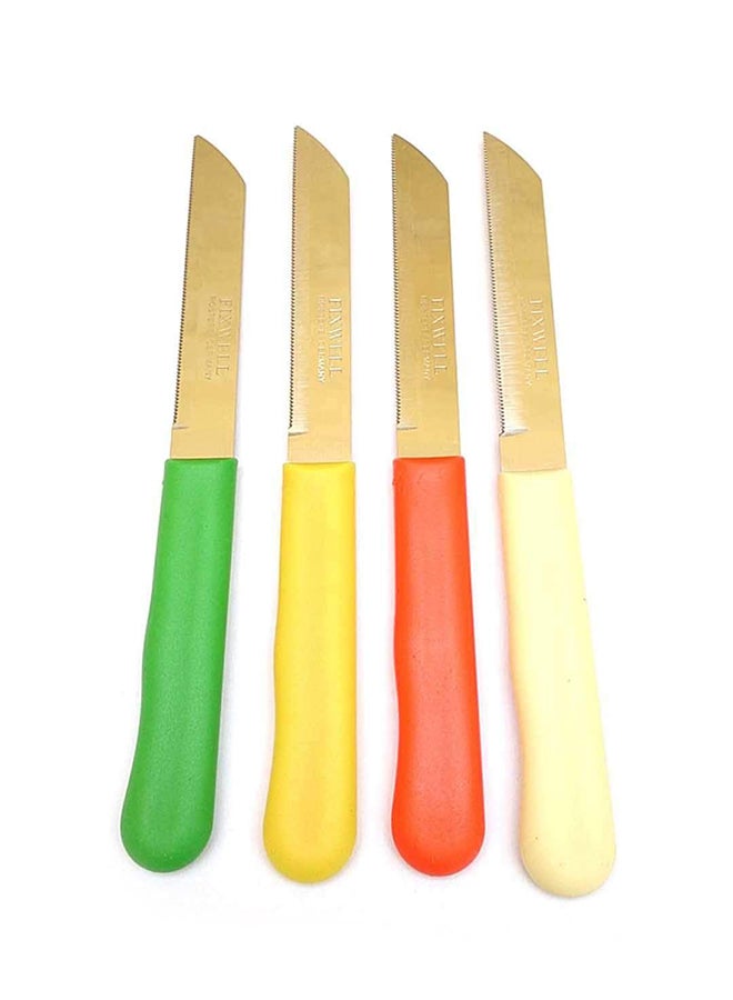 12-Piece German Fruit Knife Set Multicolour 18centimeter