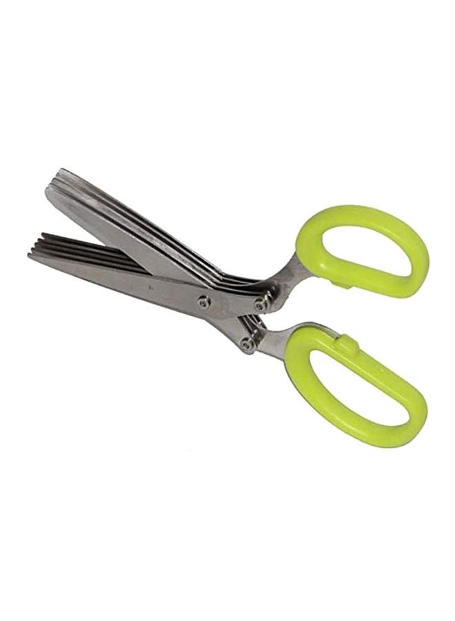 Stainless Steel Scissors Silver/Green