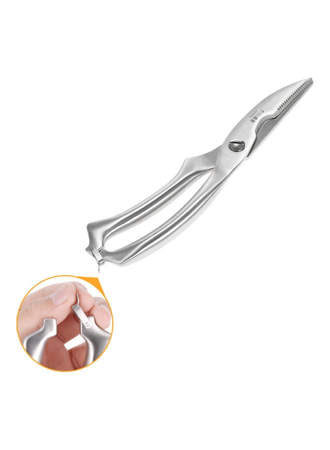 Multipurpose Stainless Steel  Chicken Bone Scissors Multicolour 0.234kg