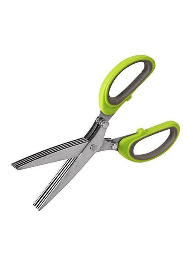 5 Layers Stainless Steel Kitchen Scissors Comfortable Handles Herb Scissors Quick Cooking Tool Multicolour