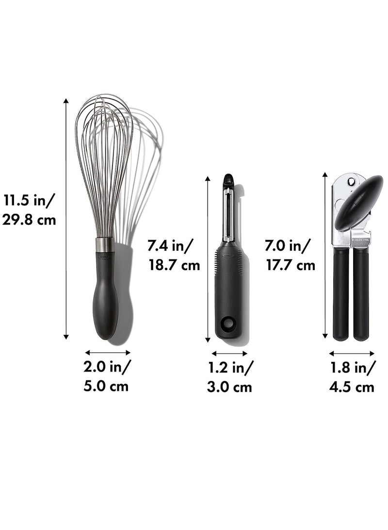 OXO Good Grips Stainless Steel Essential 3-Piece Kitchen Gadget Set