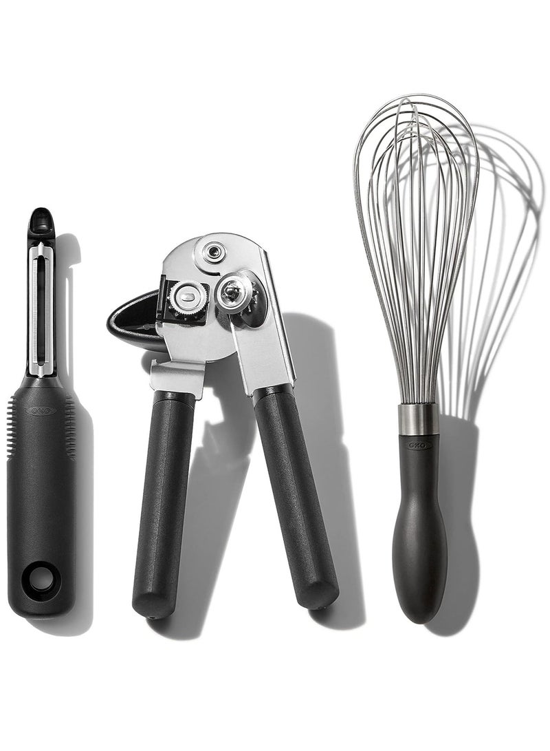 OXO Good Grips Stainless Steel Essential 3-Piece Kitchen Gadget Set