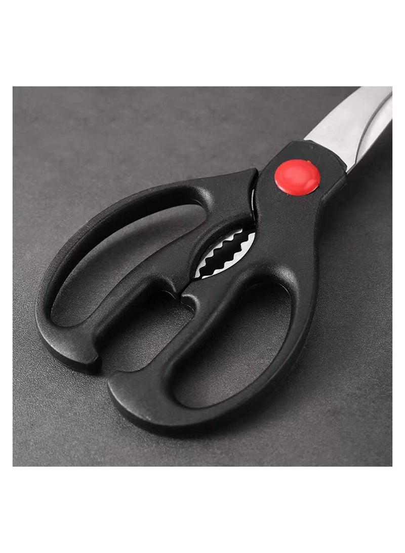 Kitchen Scissors Set, Kitchen Scissors with Sharp Stainless Steel Blades and Soft Handles, Include One Poultry Shears and Two Different Sizes of Cooking Scissors, Perfect Kitchen Partner