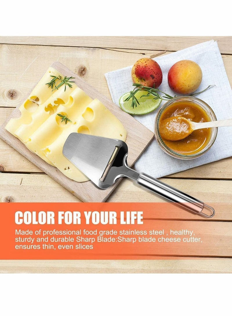 3 Pieces Cheese Cutter Adjustable Thickness Stainless Steel Wire Slicer with Plane Tool for Soft Semi-Hard Cheeses Kitchen Cooking