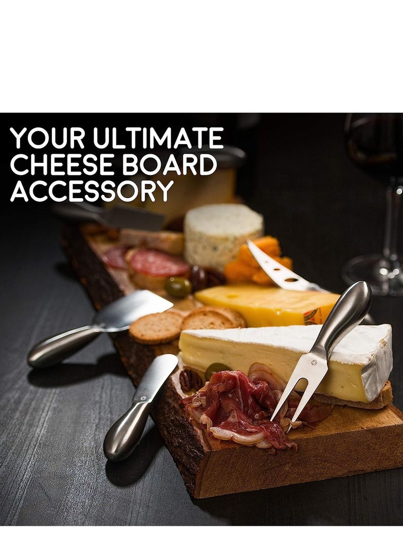 ICOSA Living Lunar Cheese Knives Set Premium Stainless Steel Cheese Knives Collection