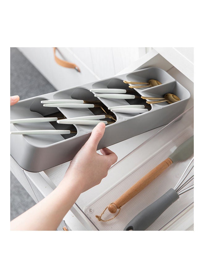 Cutlery Organizer Tray Grey 0.387kg