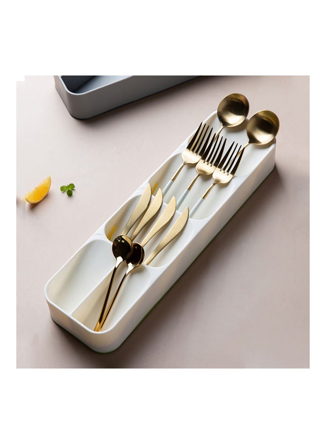 Cutlery Organizer Tray White