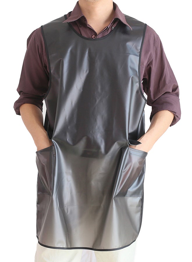 Waterproof Kitchen Apron Black 85x60x1.5cm