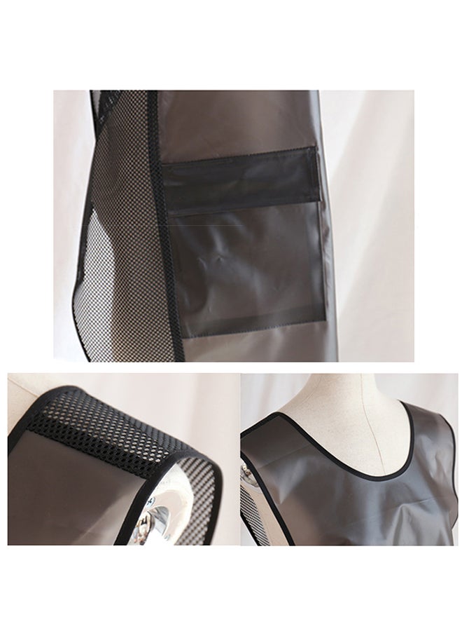 Waterproof Kitchen Apron Black 85x60x1.5cm