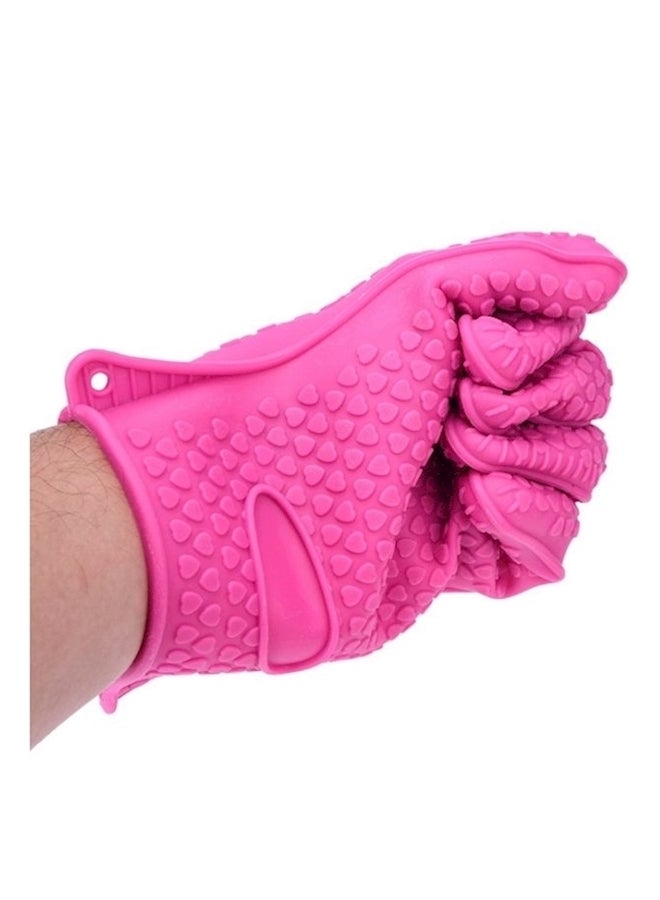 Silicone Gloves Pink 19x27cm