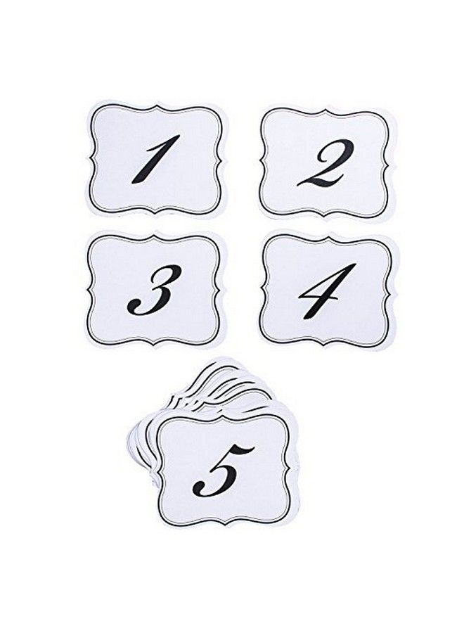 Numbers 125 Elegant Table Cards Wedding Reception Double Side Decorations