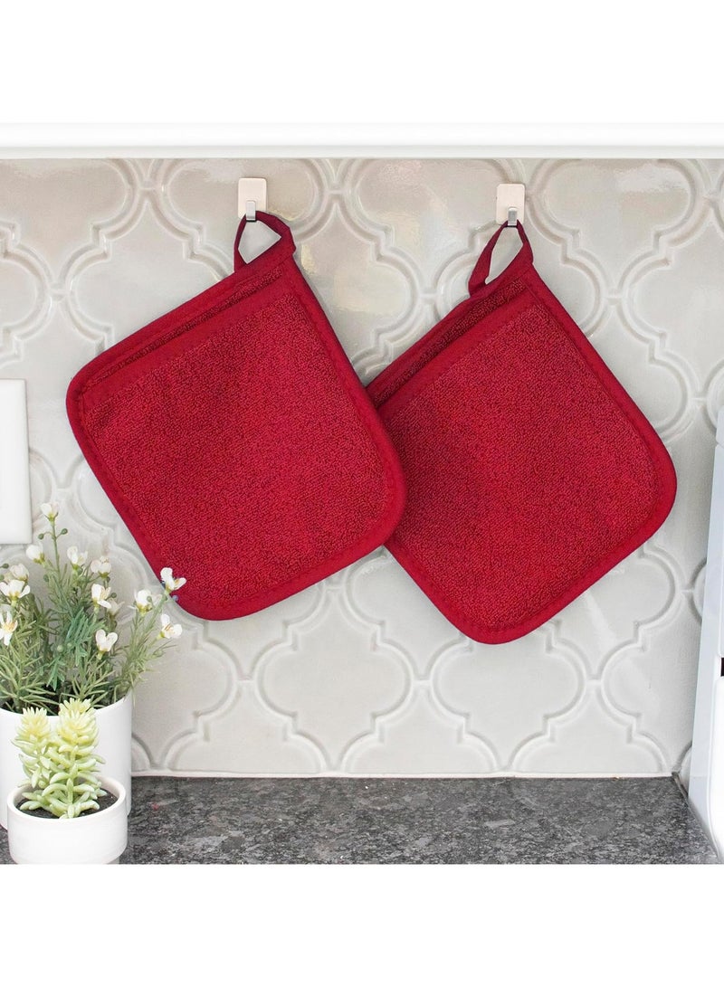 1 Pair Sponge Gloves Pot Carrier Kitchen Insulating Pad