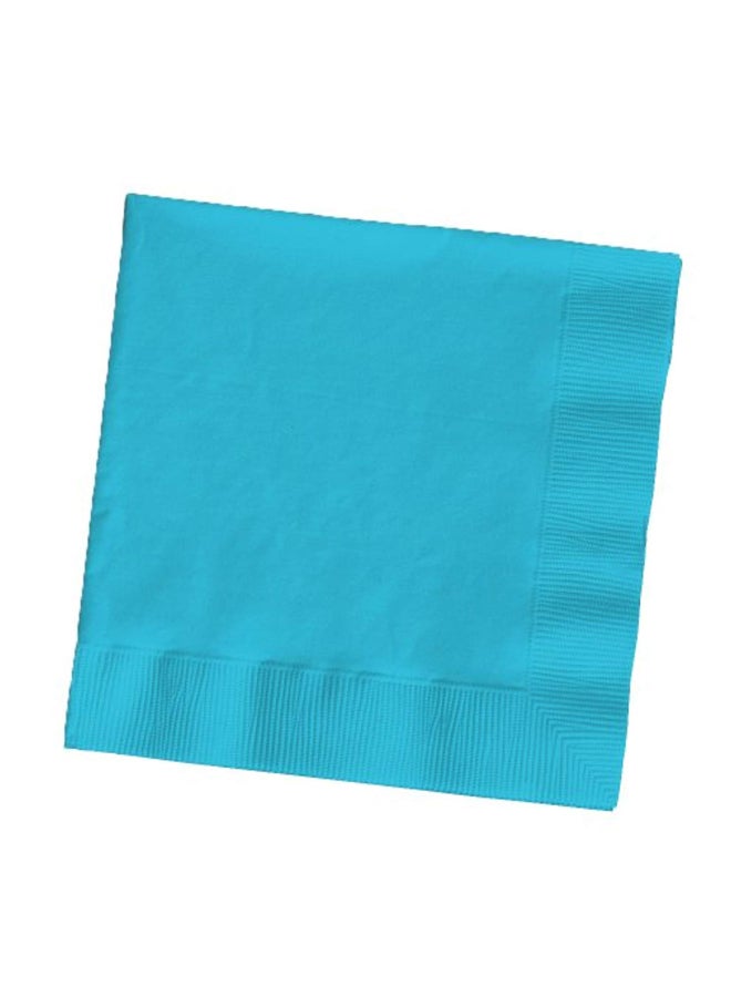 50-Piece 2 Ply Lunch Napkin Set Bermuda Blue 12.8x12.8inch