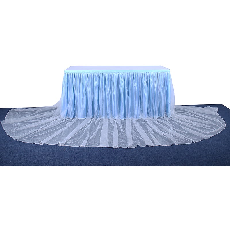 Handmade Tulle Table Skirt White 35 x 2 x 35cm