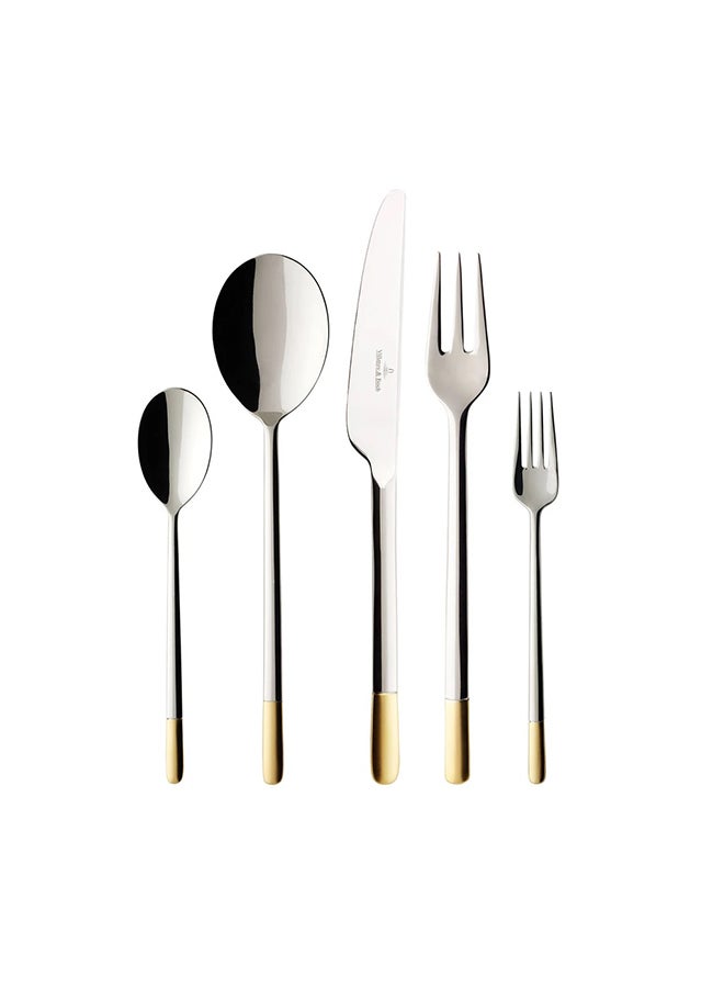 30-Piece Ella Cutlery Set Gold/Silver