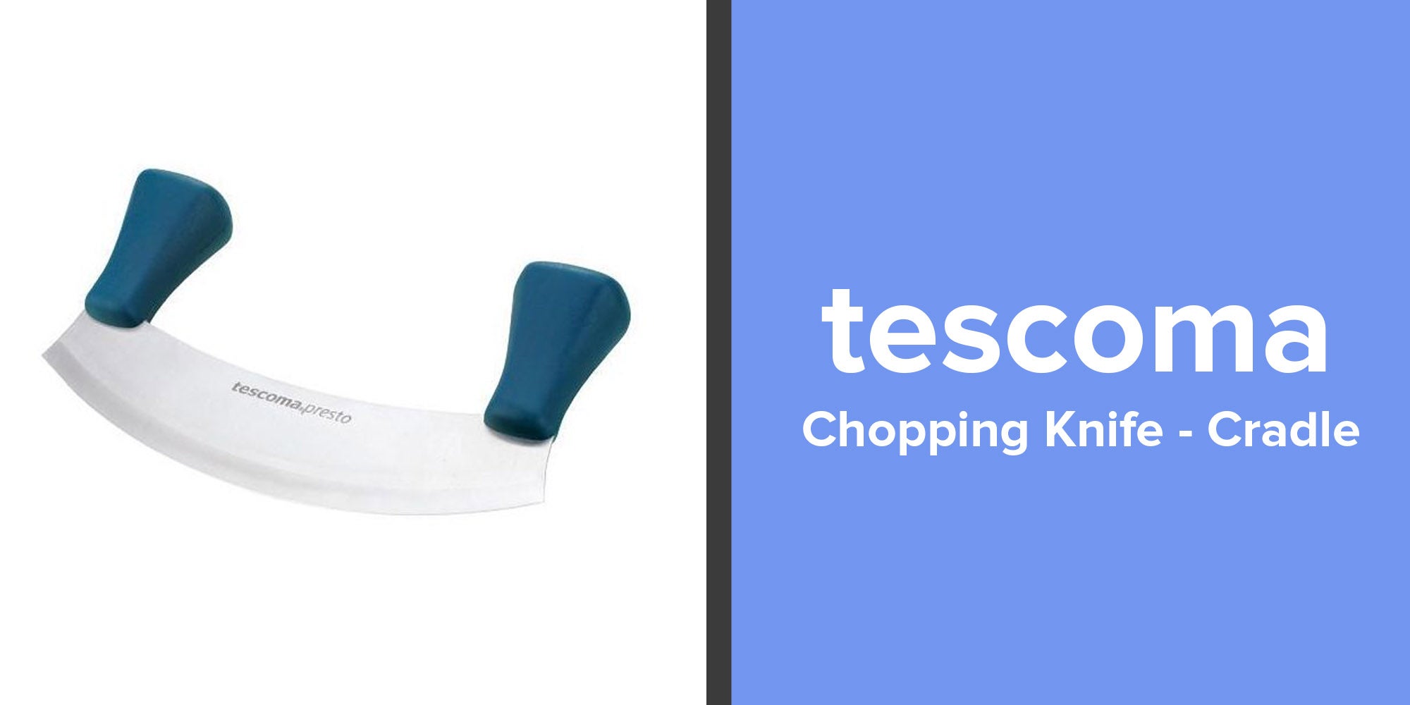 Chopping Knife Silver/Blue 18cm