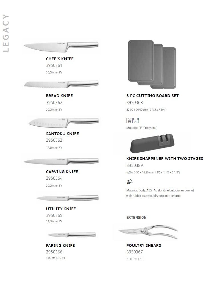 Berghoff Legacy Santoku knife stainless steel for meat or vegetables Pieter Roex Design 17,5 cm - Leo
